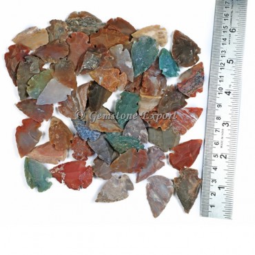 Agate  Arrowheads 1 Inch to 1.50 Inch