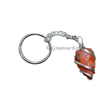 Carnelian Hammerd Pendulums Shape Keyring