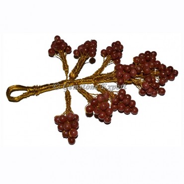 Red Jasper Hanging Leaf