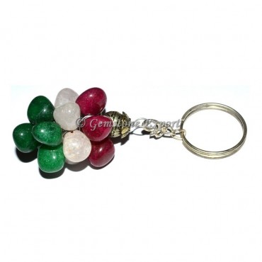 Multi Color Grapes Keychain