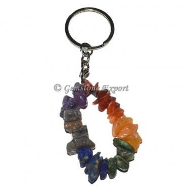 7 Chakra Stones Keyrings