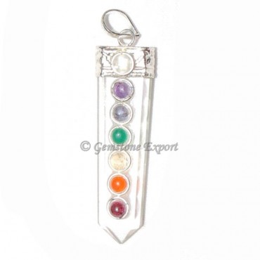 Crystal Quartz Chakra Pendants