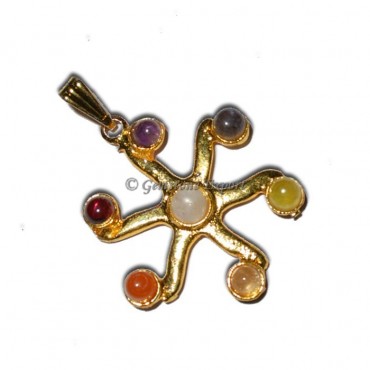 Chakra Small Sun Gold Pendants