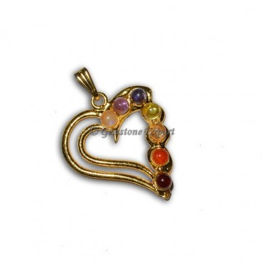 Chakra Heart Gold Pendants