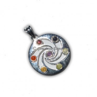 Chakra wheel Brass Pendants