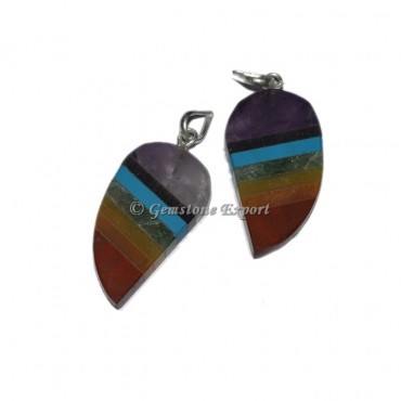 Seven Chakra Mango Shape Pendants