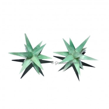 Green Jade 12 Point Star