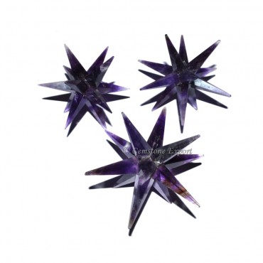 Amethyst 12 Point Star