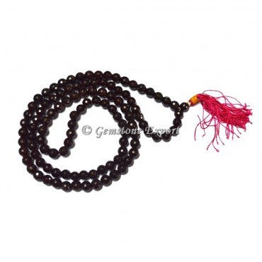 Garnet Faceted Jap Mala