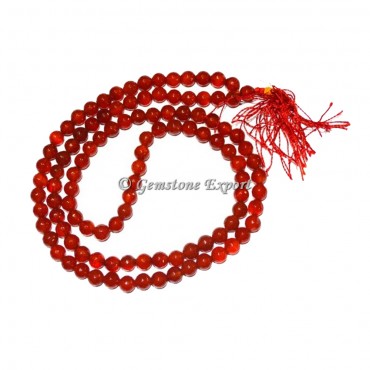 Red Onyx Faceted Jap Mala