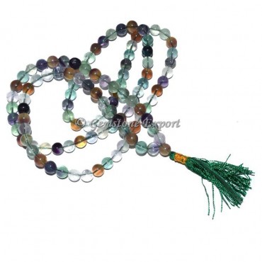 Multi Flourite Japa Mala