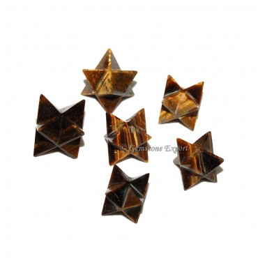 Tiger Eye Merkaba Star