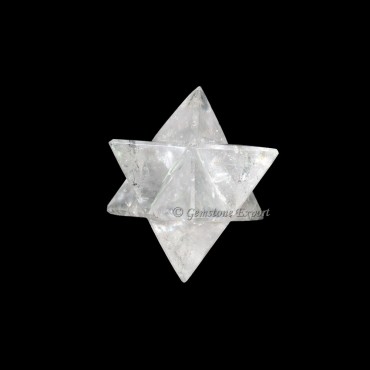 Crystal Quartz Big Merkaba Star