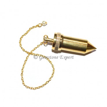 Double Brass Dowsing Pendulums-Bullet