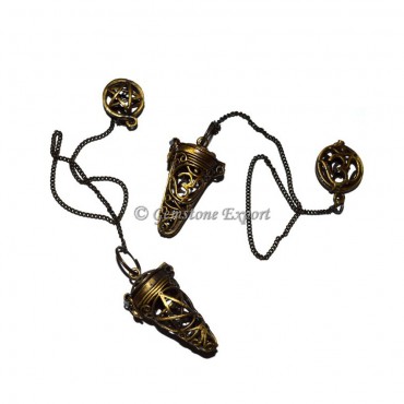 Natural Brass Cage Pendulums