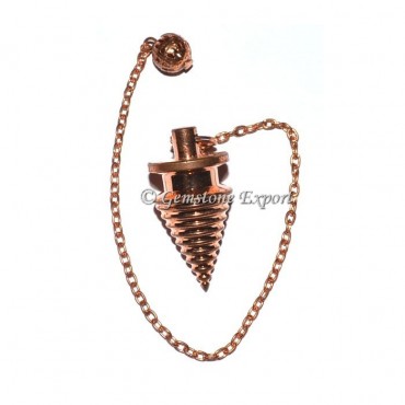 Copper Twisted Metal Pendulums