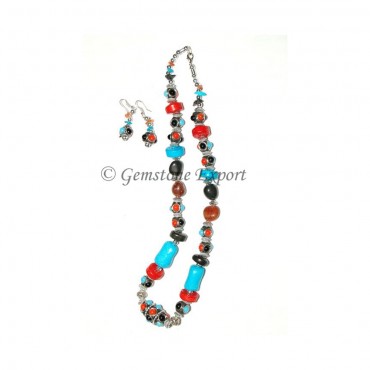 Synthetic Stones Fashion Necklace