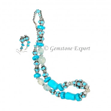 Synthetic Stones Fashion Necklace