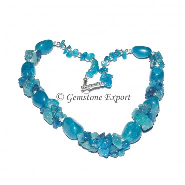 Dyed Stone Fashion  Necklace