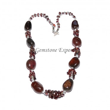 Dyed Stone Fashion  Necklace