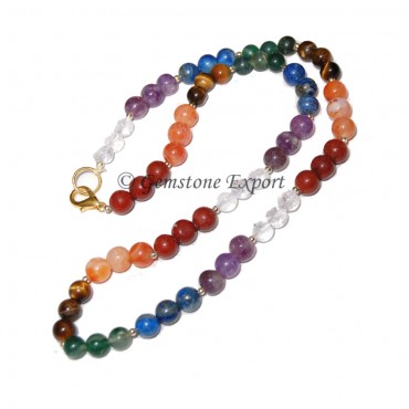 Seven Chakra Stones Necklace