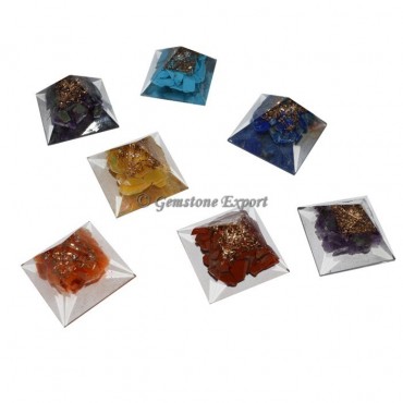 Orgone Chakra Pyramids Set