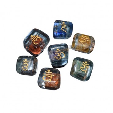 Orgone Chakra Sanskrit Tumbled Set