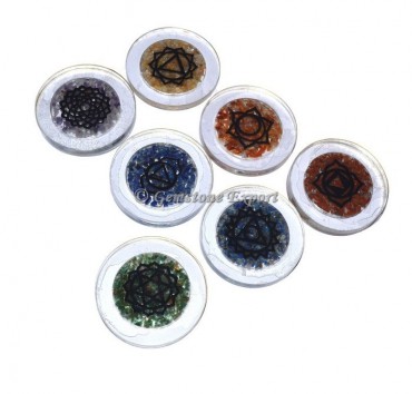 Seven Chakra Orgone Disc Set