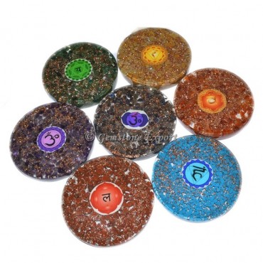 orgonite chakra coster set