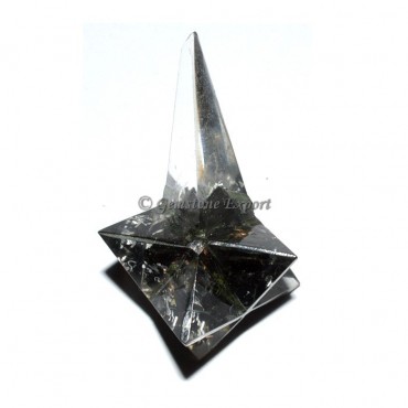 Black Tourmaline Long Stick Merkaba Star