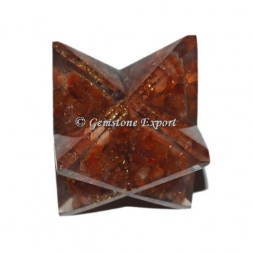 Carnelian Orgonite Merkaba Star