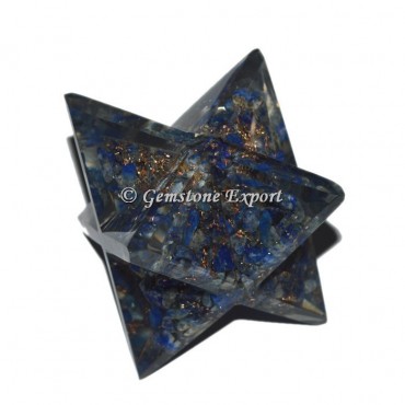 Lapis Lazuli Orgonite Merkaba Star