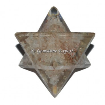 Crystal Quartz Orgonite Merkaba Star