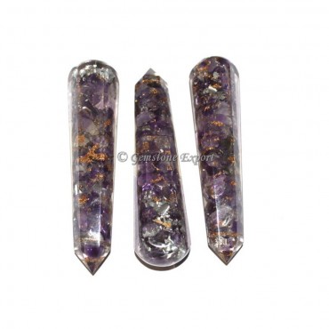 Faceted Massage Wands Chakra Stones Orgone