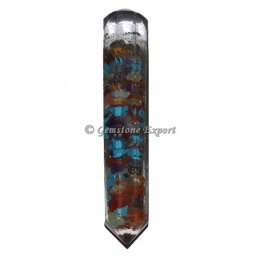 7 Chakra Stones Orgonite Massage Wands