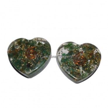 Green Aventurine Orgone Heart