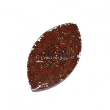 Red Jasper Eye Shape Cab