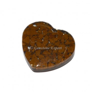 Yellow Jasper Orgonite Heart