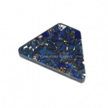 Lapis Lazuli  Triangle Cut Orgonite Cabs