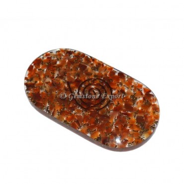 Red carnelian Orgone Oval Cabs