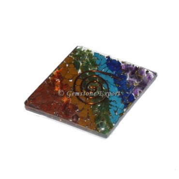 Diamond Shape 7 Chakra Orgone Cabs