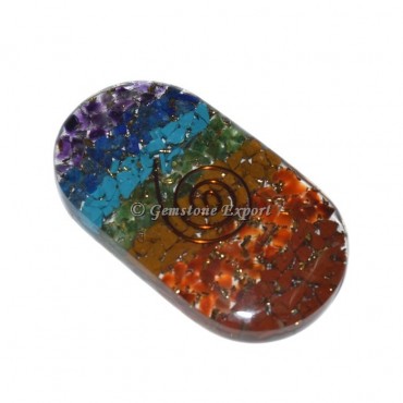 7 Chakra Colour Orgone Oval Cabs