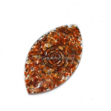 Carnelian Eye Shape Orgone Cab