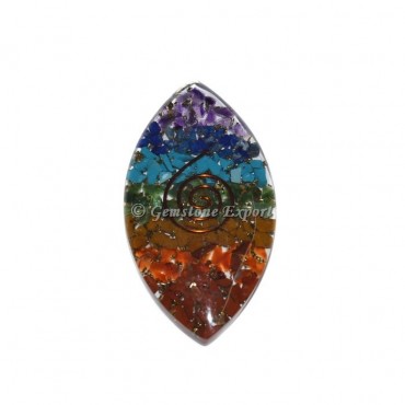 7 Chakra Eye shape Orgone Cab