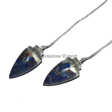 Lapis Lazuli Bullet Orgonite Pendulum