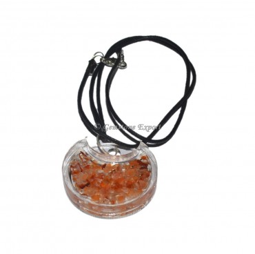 Carnelian Acrylic Orgonite Pendant