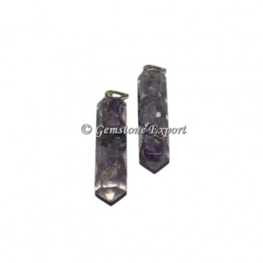 Amethyst  Orgonite Pencil Pendant