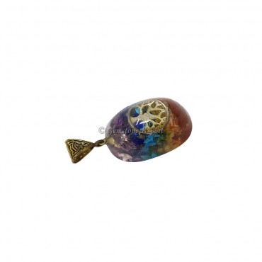 Seven Chakra with Tree of Life Orgone Pendant