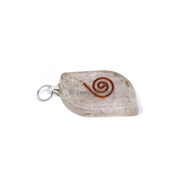 Selenite with Copper Coil Orgone Pendant
