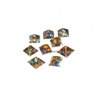 Seven Chakra Baby Orgone Pyramid